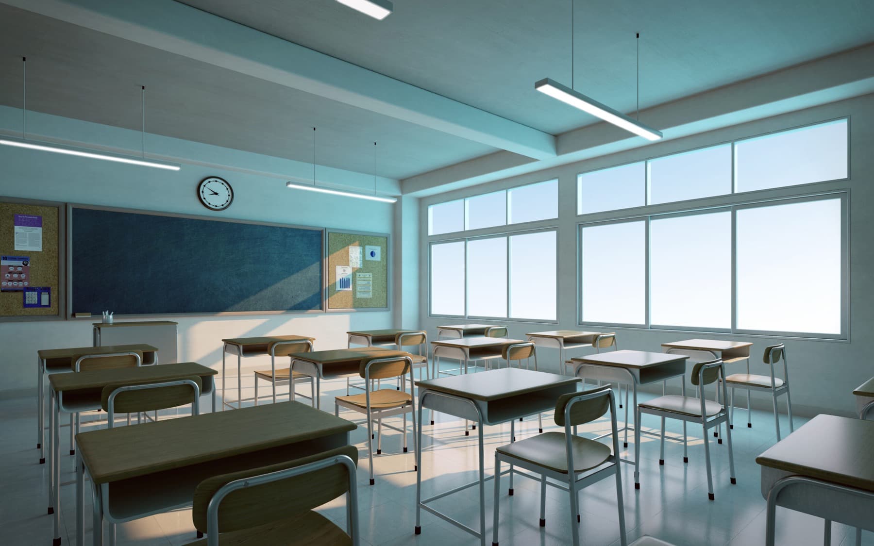 Turma em sala de aula durante uma atividade de educação financeira